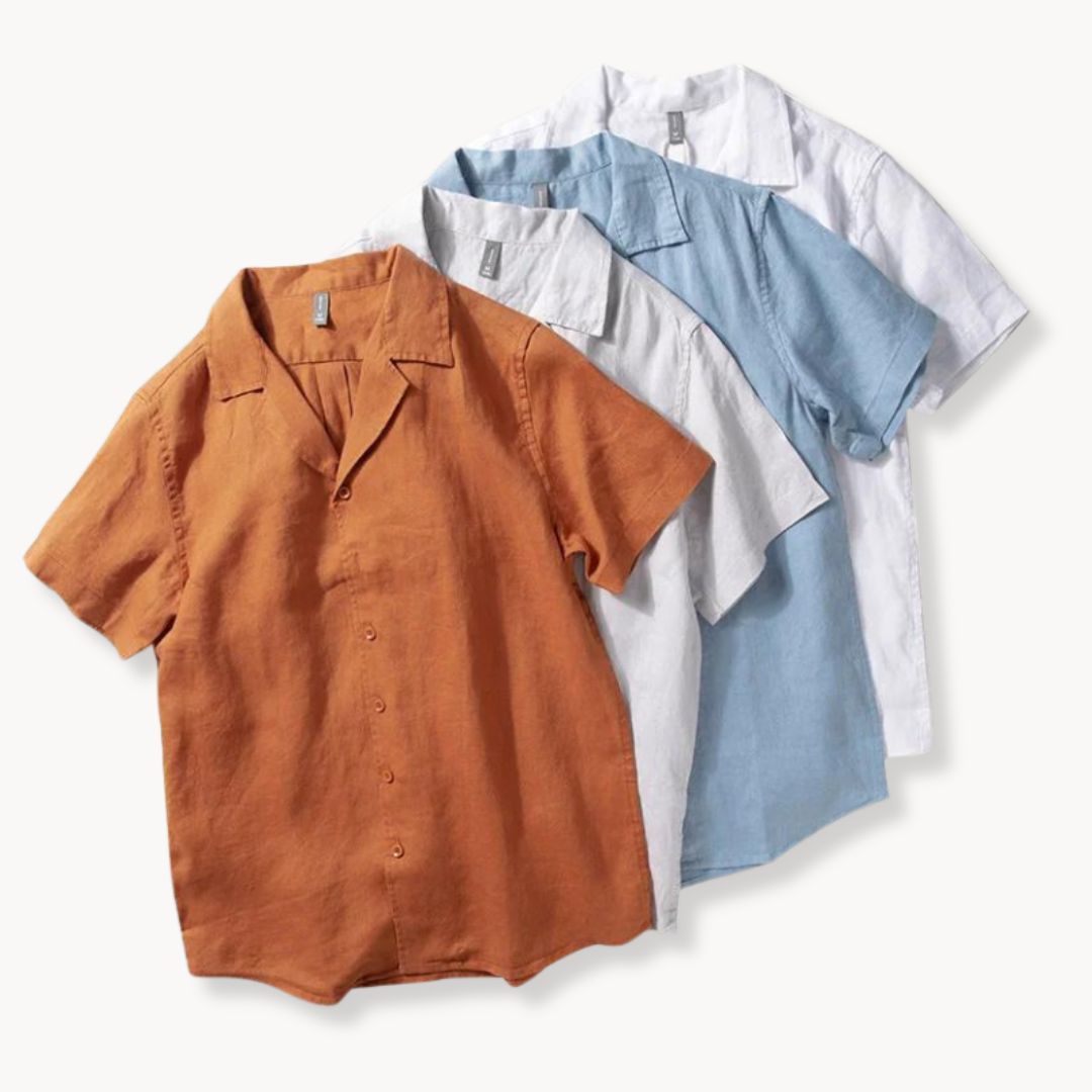 Camisa Rico de Algodón con Cuello Camp