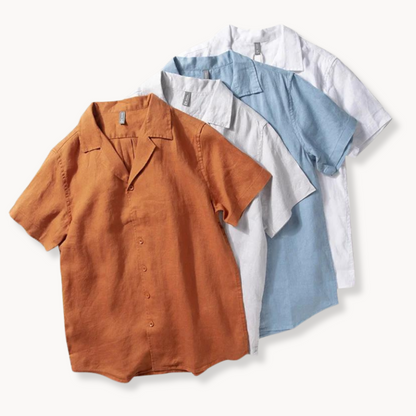 Camisa Rico de Algodón con Cuello Camp