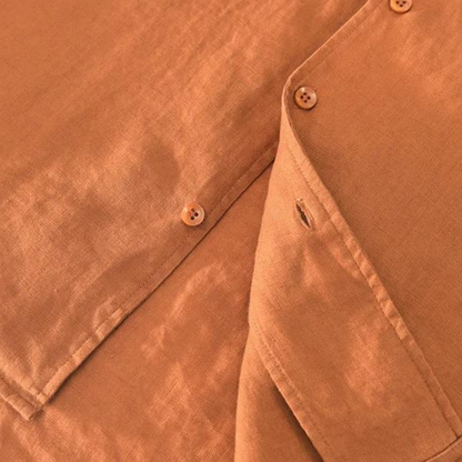 Camisa Rico de Algodón con Cuello Camp