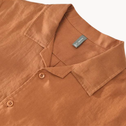 Camisa Rico de Algodón con Cuello Camp