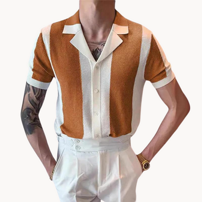 Camisa de Punto a Rayas Mariner