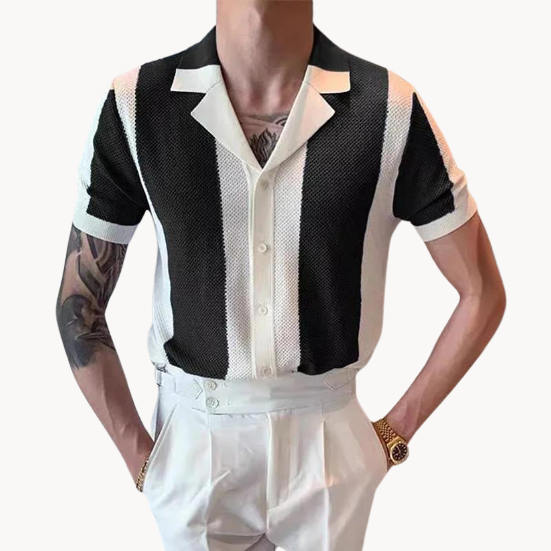 Camisa de Punto a Rayas Mariner
