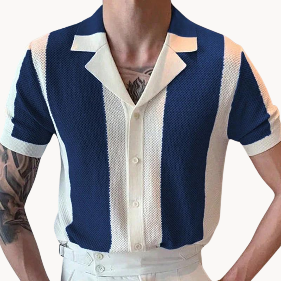 Camisa de Punto a Rayas Mariner