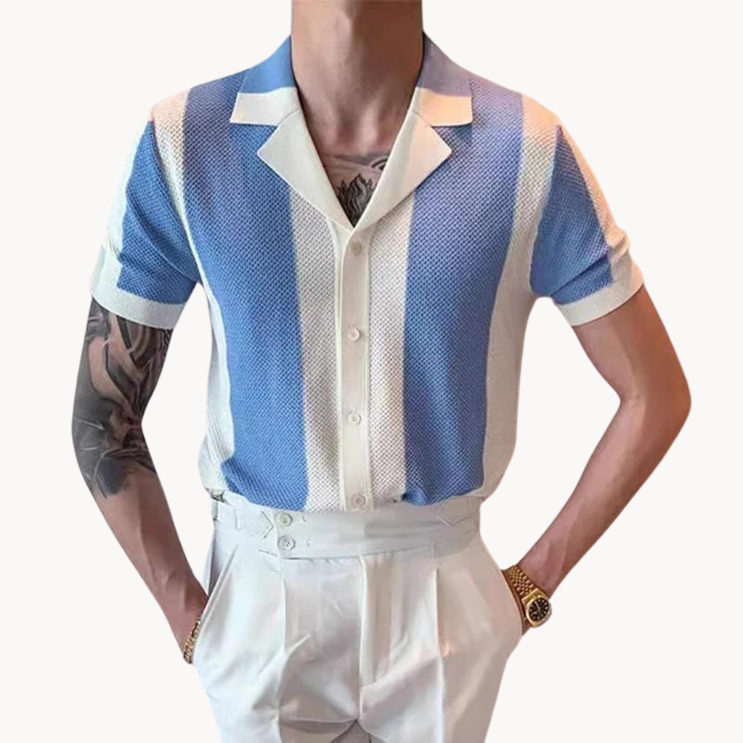 Camisa de Punto a Rayas Mariner