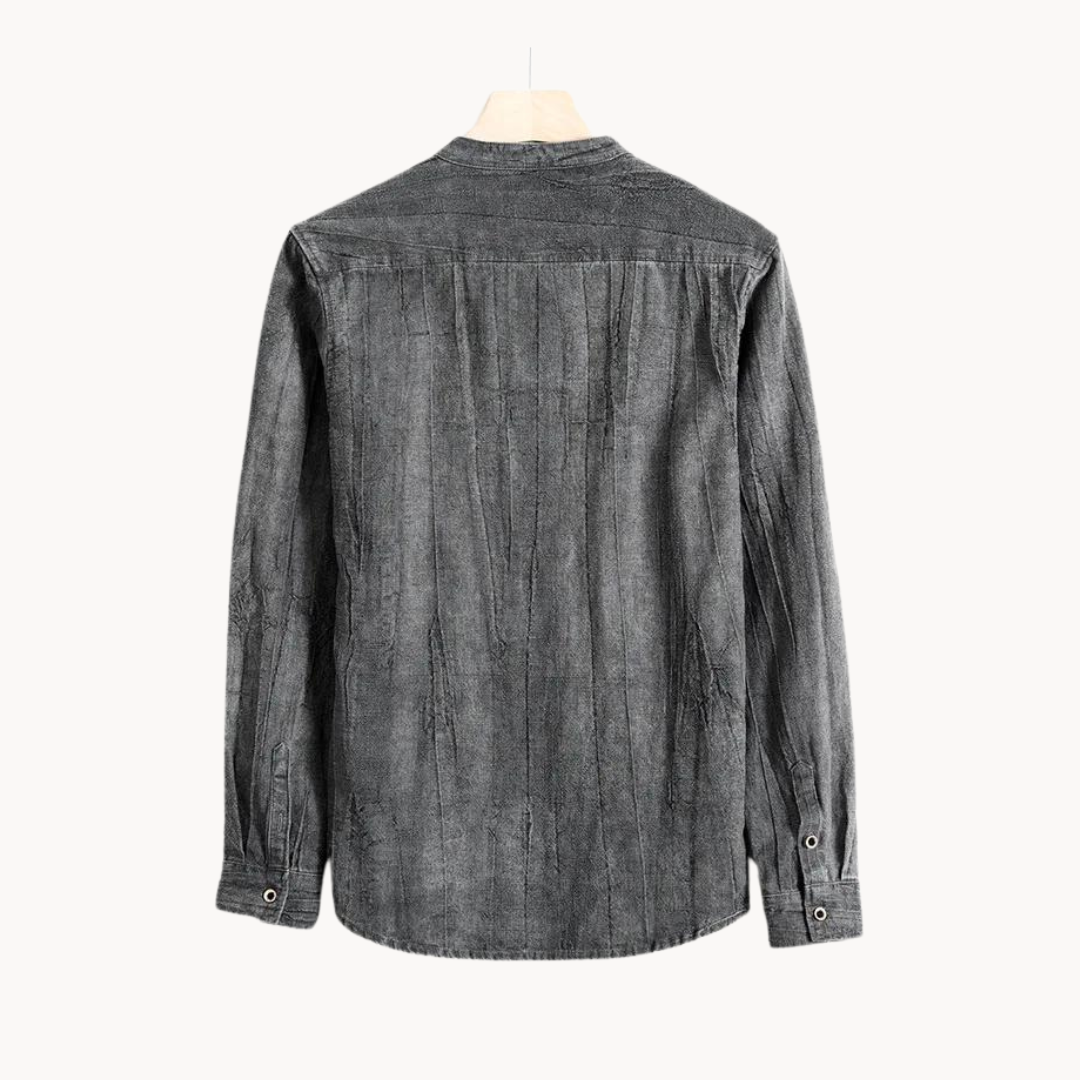 Camisa Taras de algodón y lino