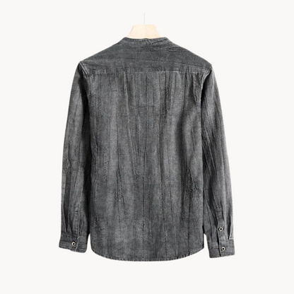 Camisa Taras de algodón y lino