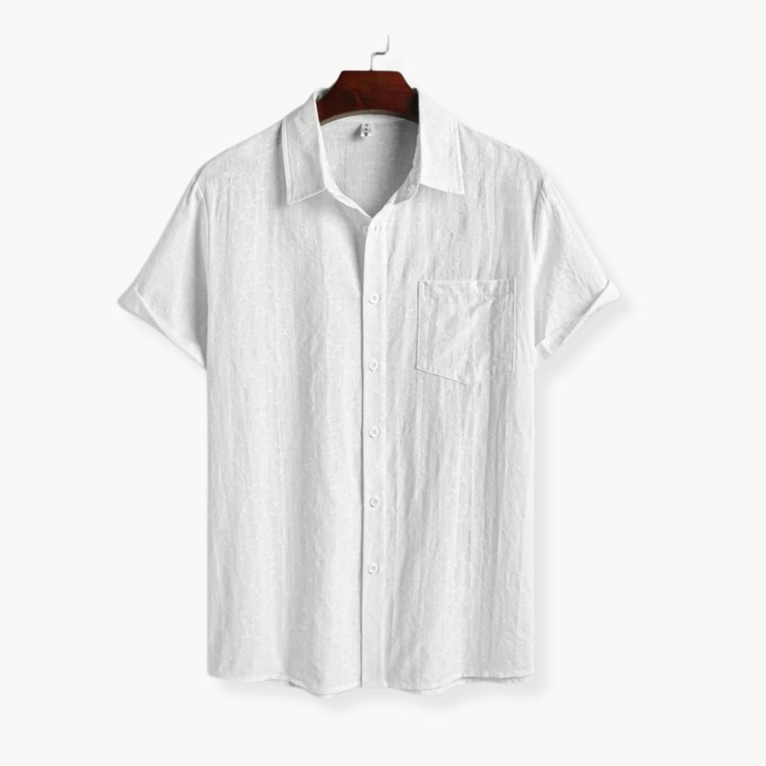 Polo de Jacquard de Algodón