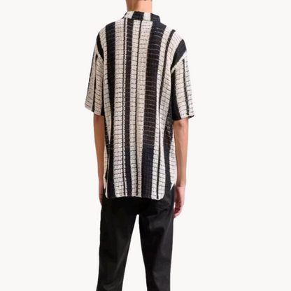 Camisa Lasse de Rayas con Tapeta Completa