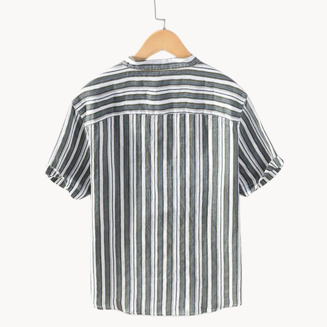 Camisa Caelan de Algodón y Lino