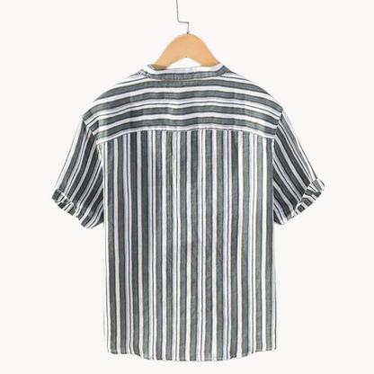 Camisa Caelan de Algodón y Lino
