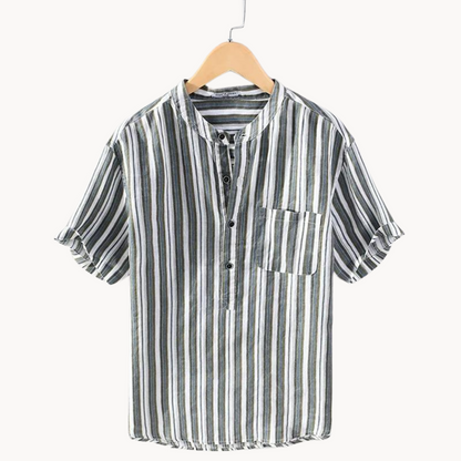 Camisa Caelan de Algodón y Lino