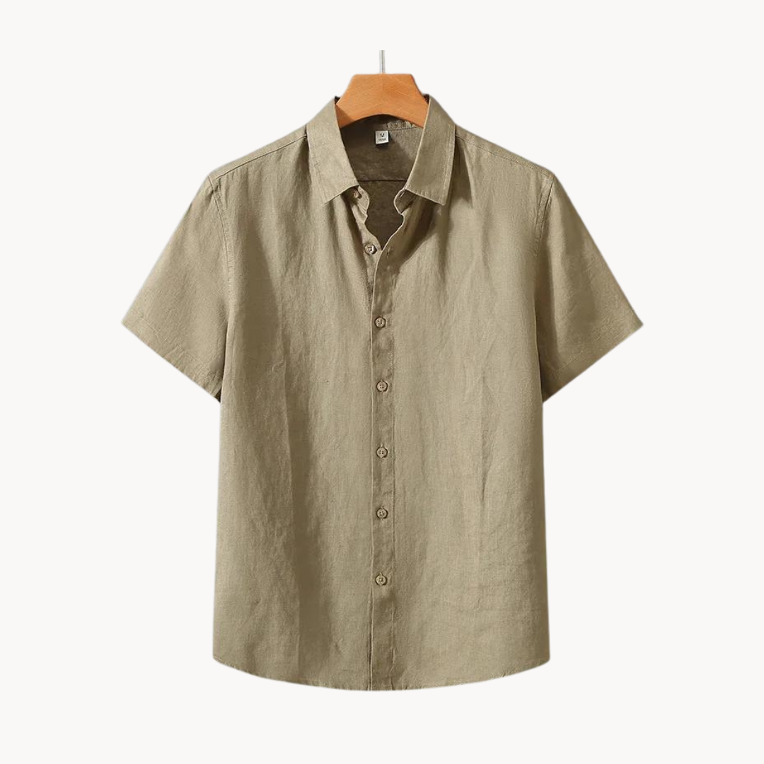 Camisa Royale de lino con botones
