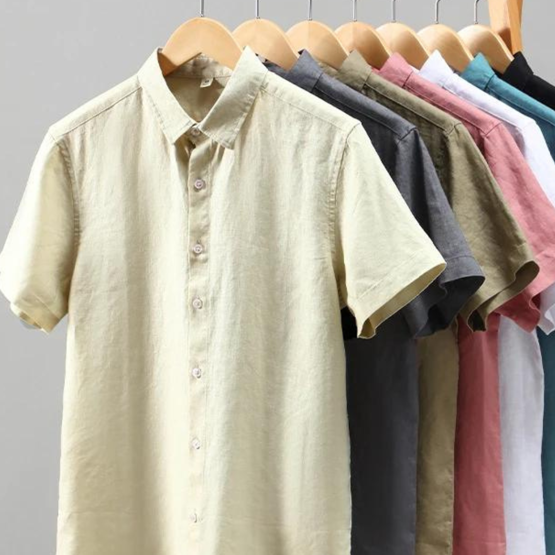 Camisa Royale de lino con botones