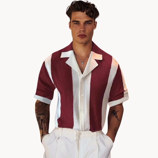 Camisa de Punto a Rayas Mariner