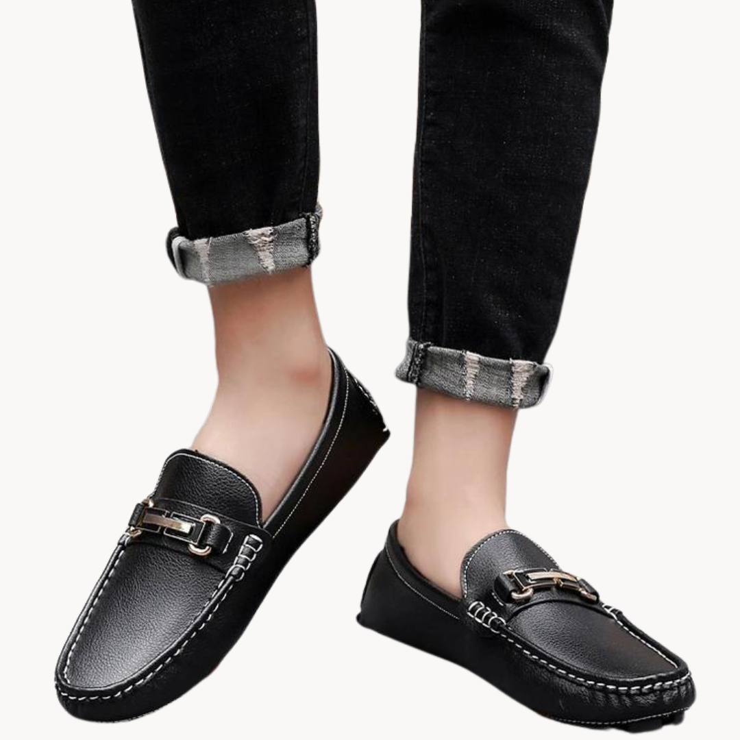 Mocasines de Cuero Bari