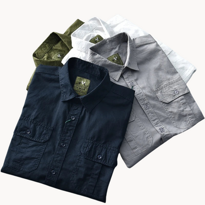 Camisa Frontier de Manga Corta en Algodón