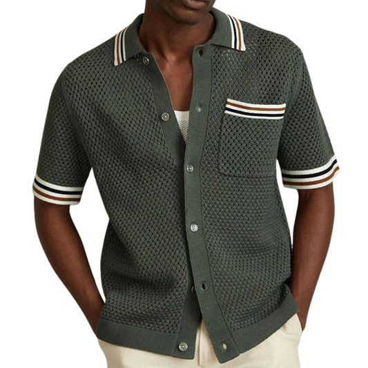 Camisa de Punto Calado Xeno