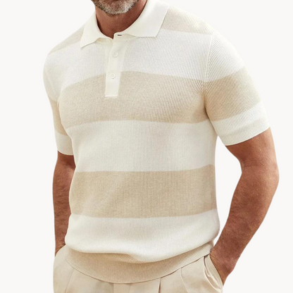 Polo de Punto Rayado Damask