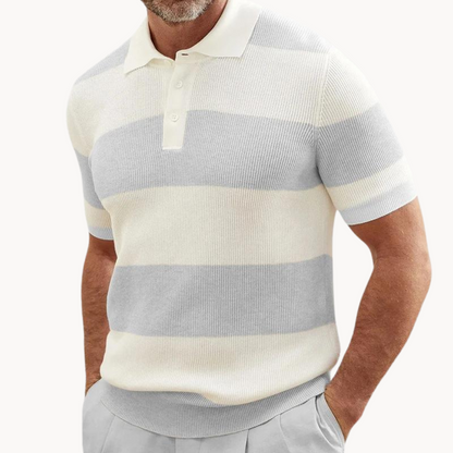 Polo de Punto Rayado Damask
