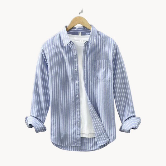 Camisa Ciro de Algodón con Rayas
