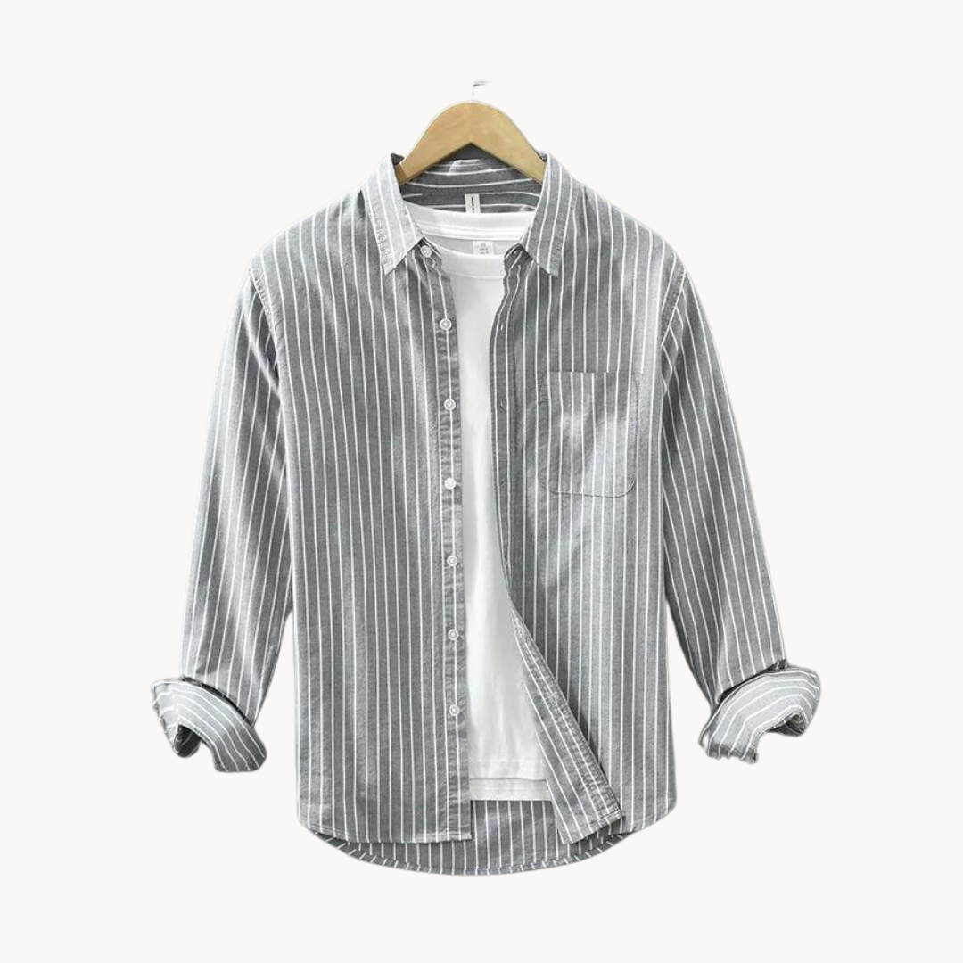 Camisa Ciro de Algodón con Rayas