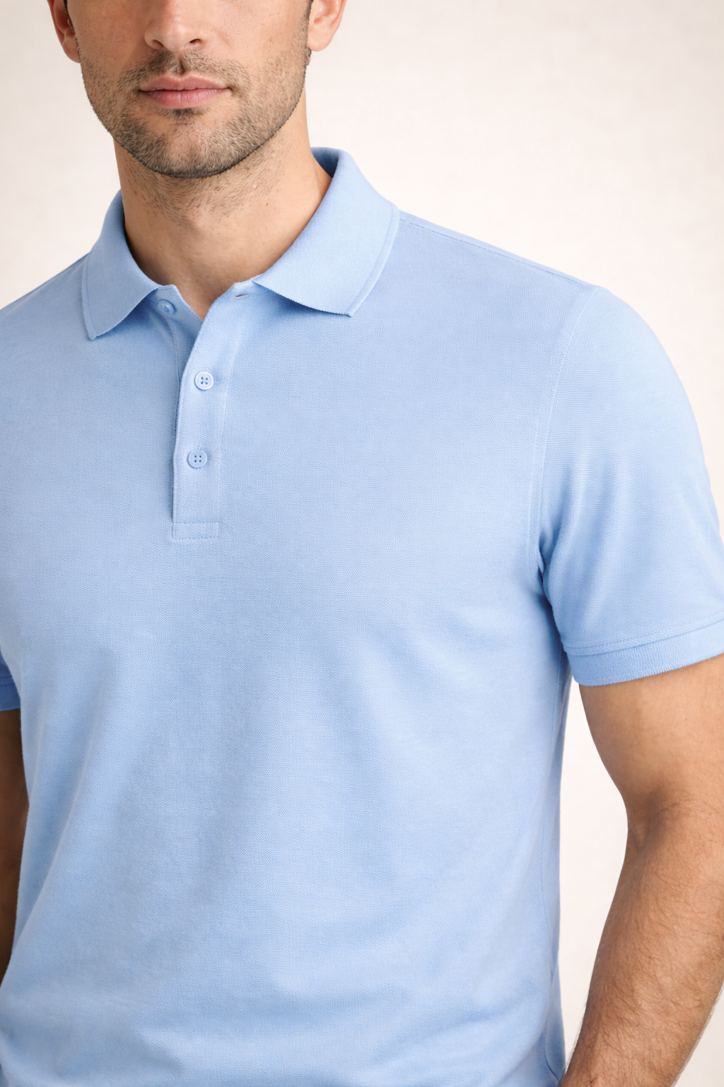 Matteo | Polo Ligero Azul Claro