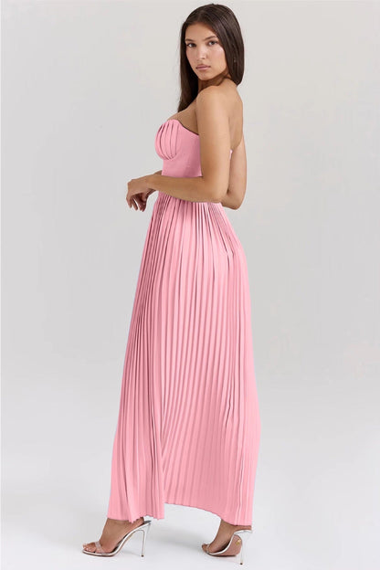 Aurora – Pleated Sculpt Maxi Dress