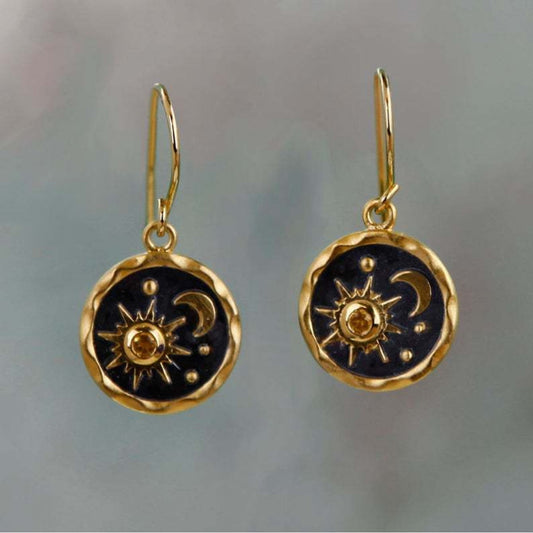 Pendientes boho sol y luna
