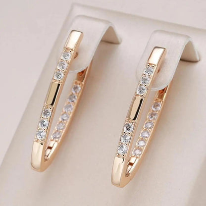 Pendientes sofisticados con circonitas