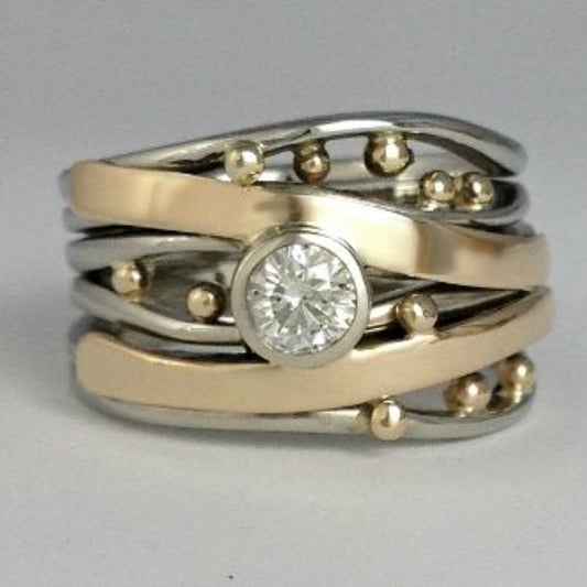 Anillo de oro con incrustación™ – Brillo vintage