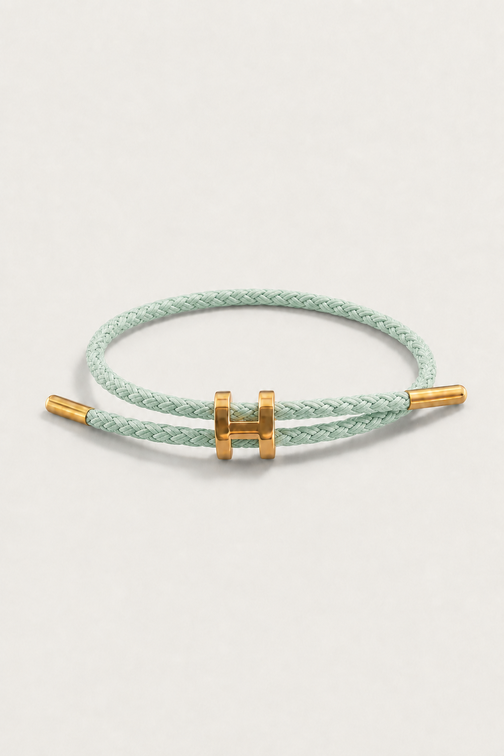 Aurea | Pulsera Trenzada Menta y Dorada