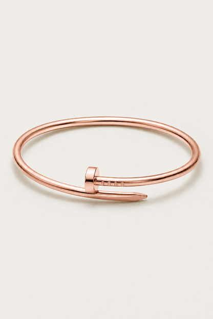 Élan | Pulsera Abierta de Oro Rosa