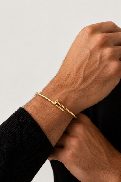 Élan | Pulsera Abierta Dorada