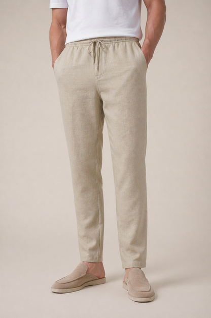 Luca | Pantalón de Lino Arena