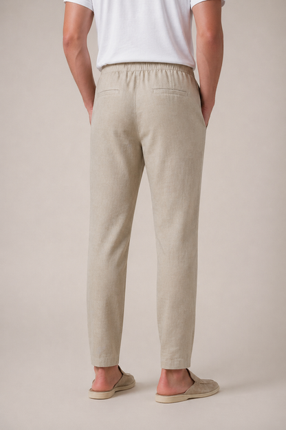 Luca | Pantalón de Lino Arena