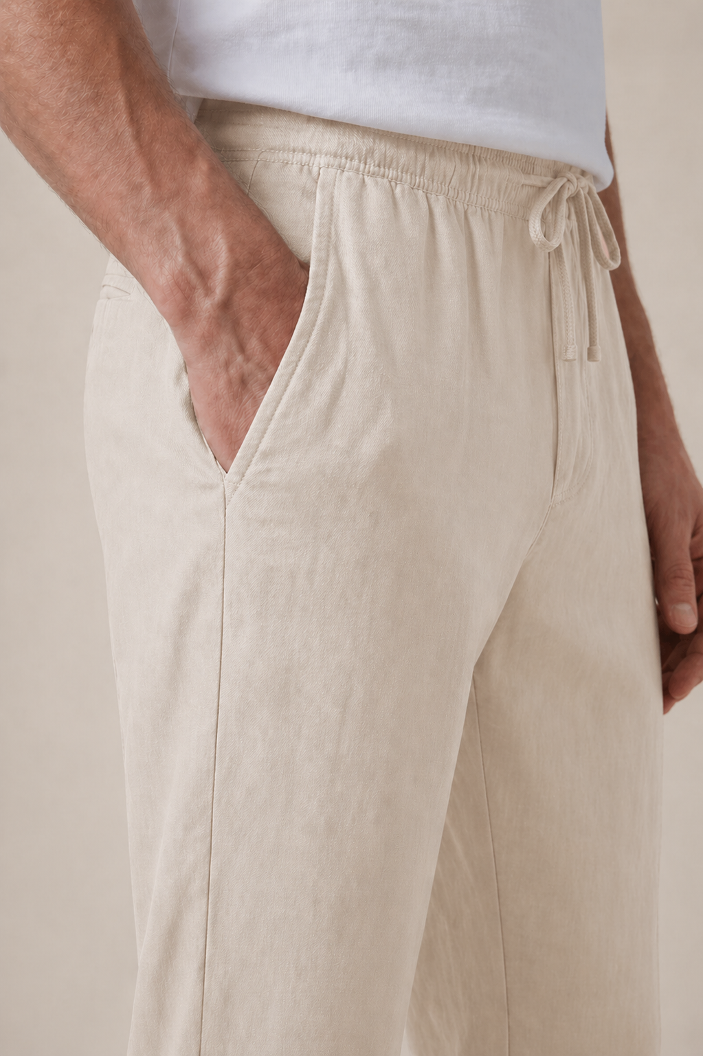 Luca | Pantalón de Lino Arena