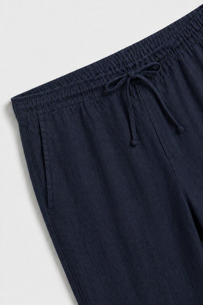 Luca | Pantalón de Lino Azul Marino