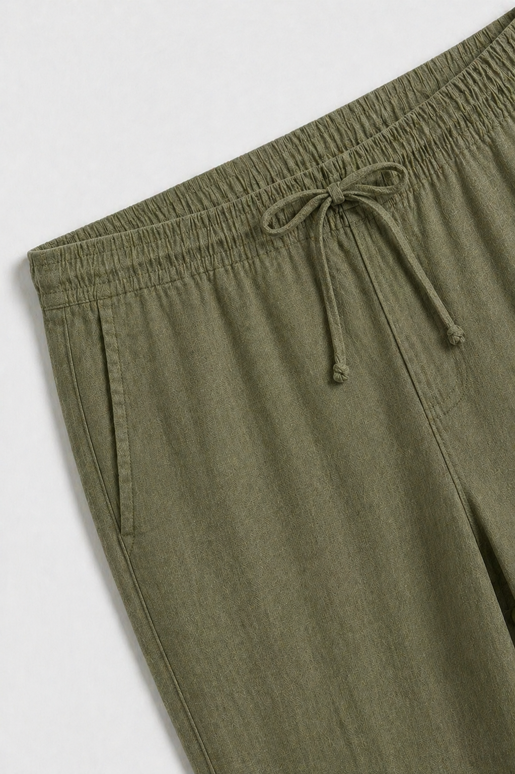 Luca | Pantalón de Lino Verde Oliva