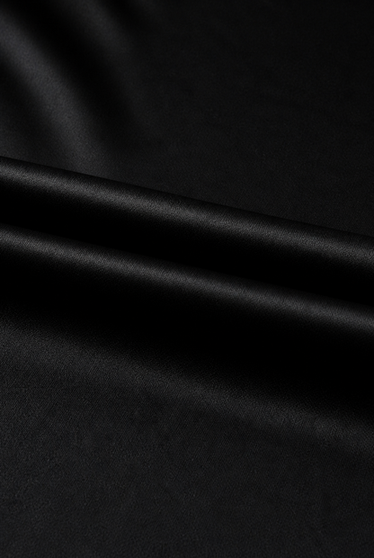 Alessio | Camiseta de Algodón Mercerizado Negra