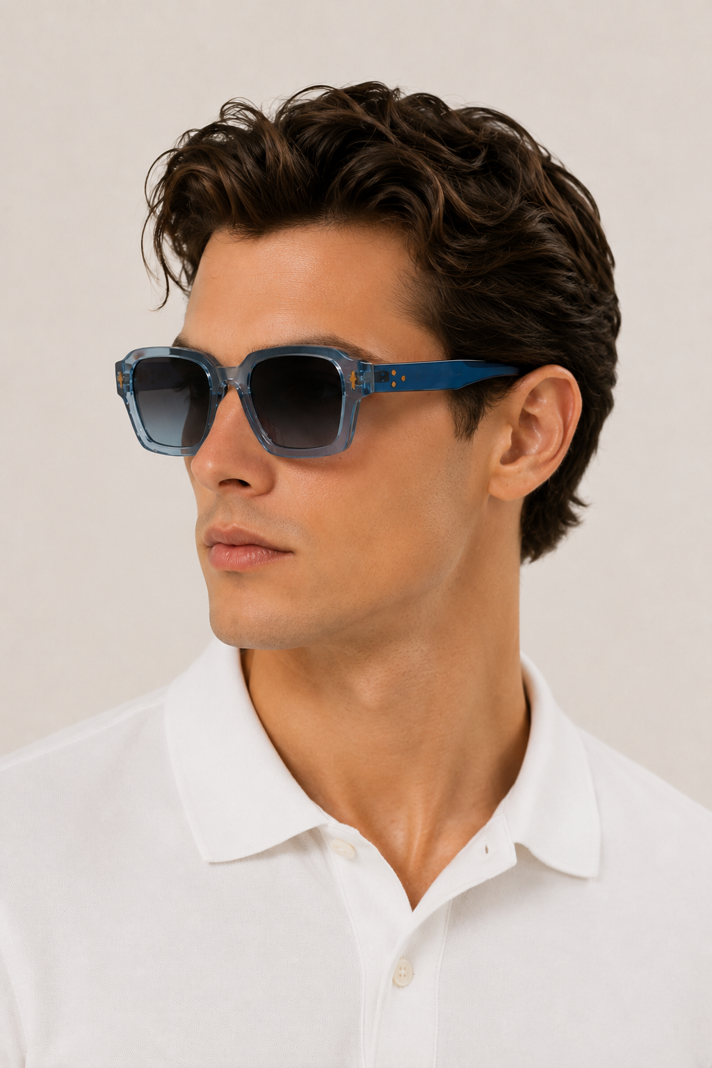 Nereo | Gafas de Sol Azul Transparente