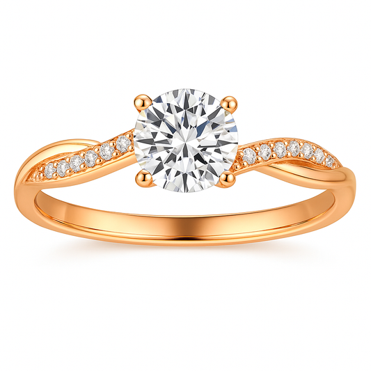 Anillo de oro elegante “Janes”