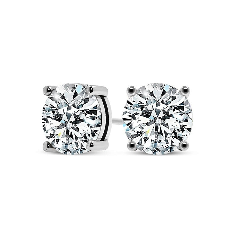Pendientes chic de oro blanco Tera