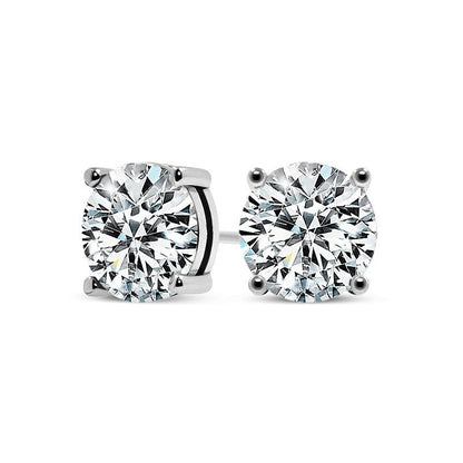 Pendientes chic de oro blanco Tera