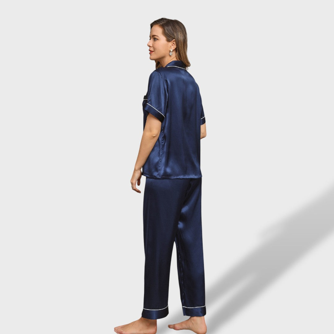 Inés | Pijama con piping mujer