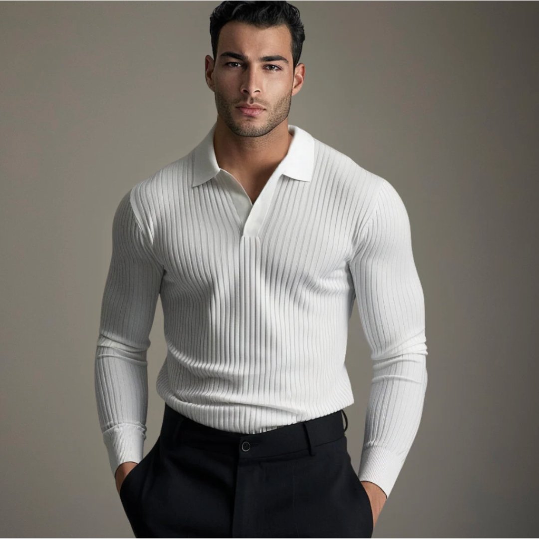 Camisa Ashford de Cuello Abierto