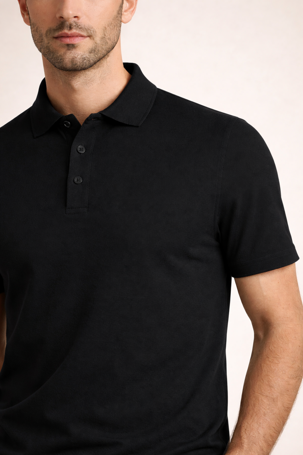 Matteo | Polo Ligero Negro