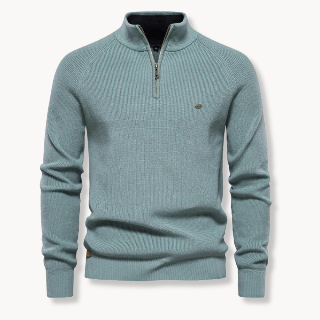 Suéter con cremallera Moss Quarter Zip