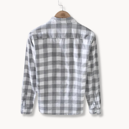 Camisa Kaelo de Cuadros de Manga Larga