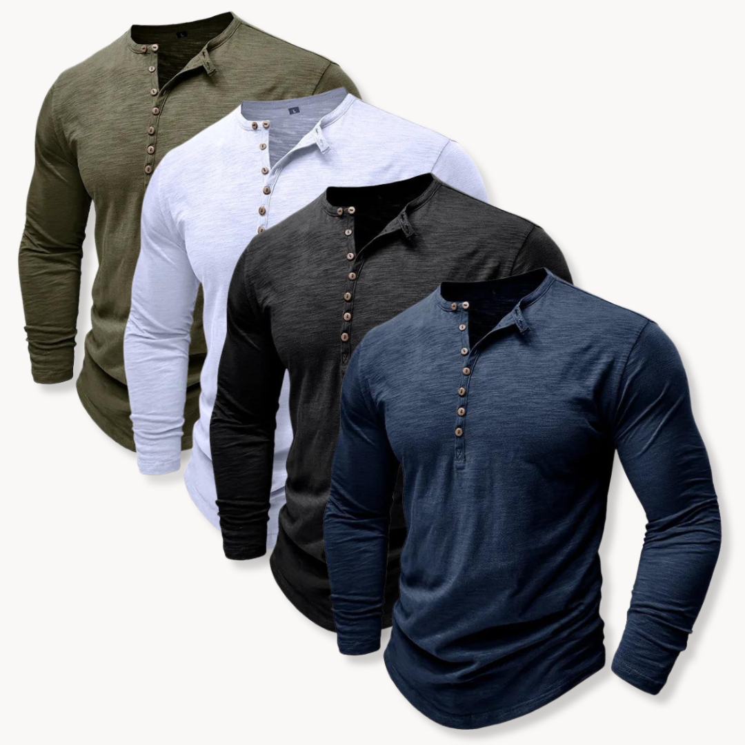Henley Classic Comfort de Algodón