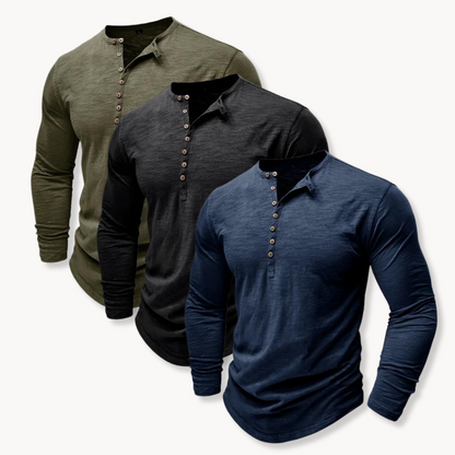 Henley Classic Comfort de Algodón